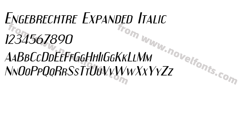 Engebrechtre Expanded ItalicPreview