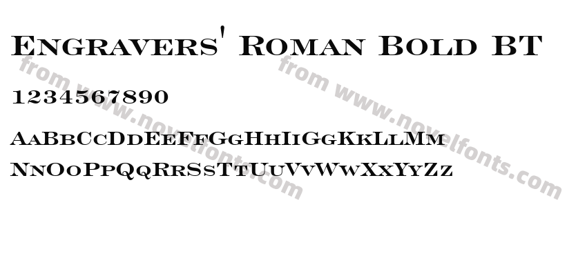 Engravers' Roman Bold BTPreview