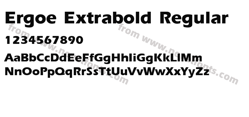 Ergoe Extrabold RegularPreview