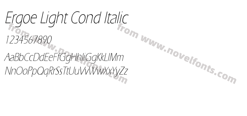 Ergoe Light Cond ItalicPreview