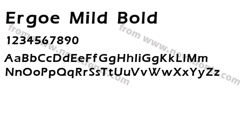 Ergoe Mild BoldPreview