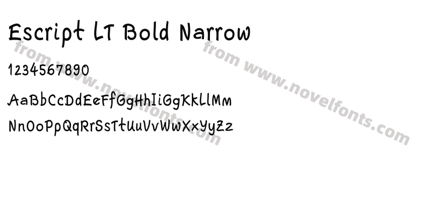 Escript LT Bold NarrowPreview