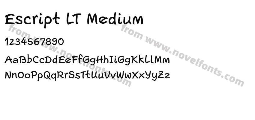 Escript LT MediumPreview