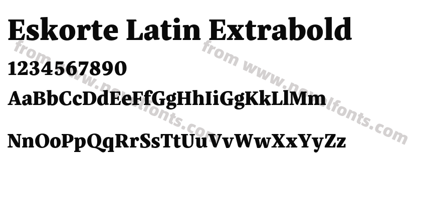 Eskorte Latin ExtraboldPreview