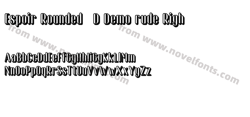 Espoir Rounded 3D Demo rude RighPreview