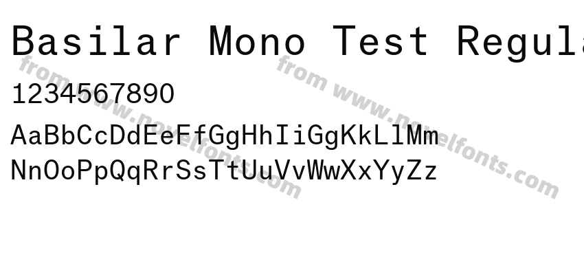 Basilar Mono Test RegularPreview