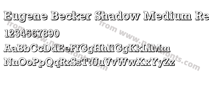 Eugene Becker Shadow Medium RegularPreview