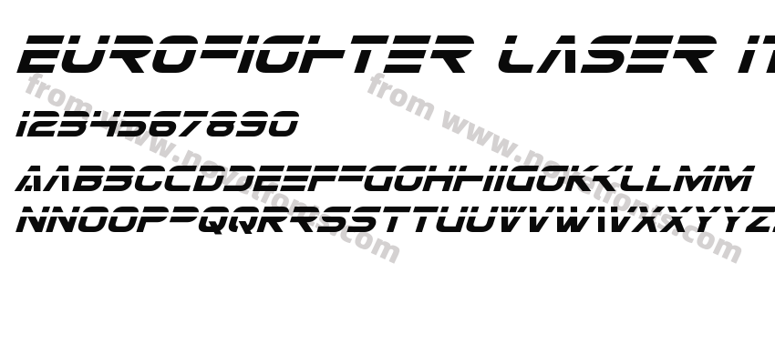 Eurofighter Laser ItalicPreview