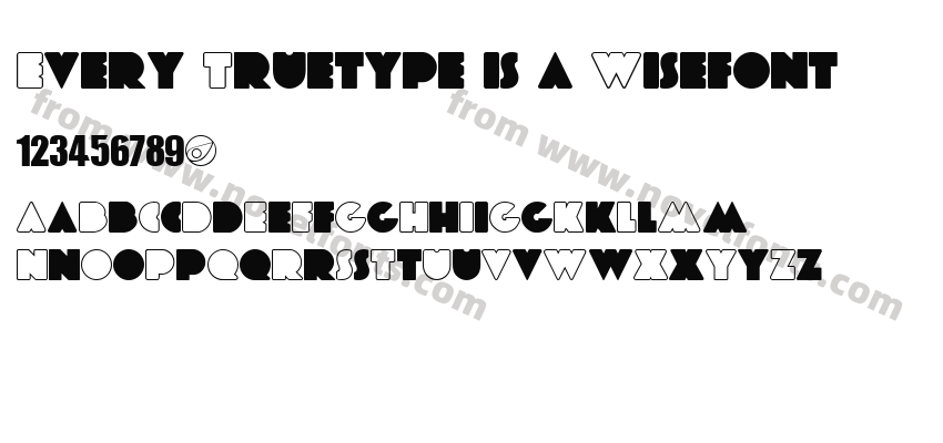 Every Truetype is a WisefontPreview