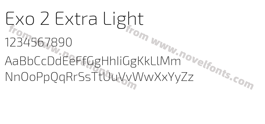 Exo 2 Extra LightPreview