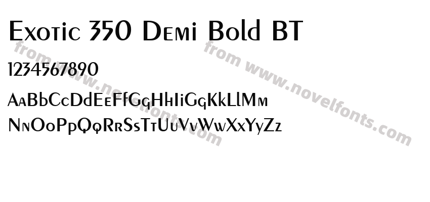 Exotic 350 Demi-Bold BTPreview