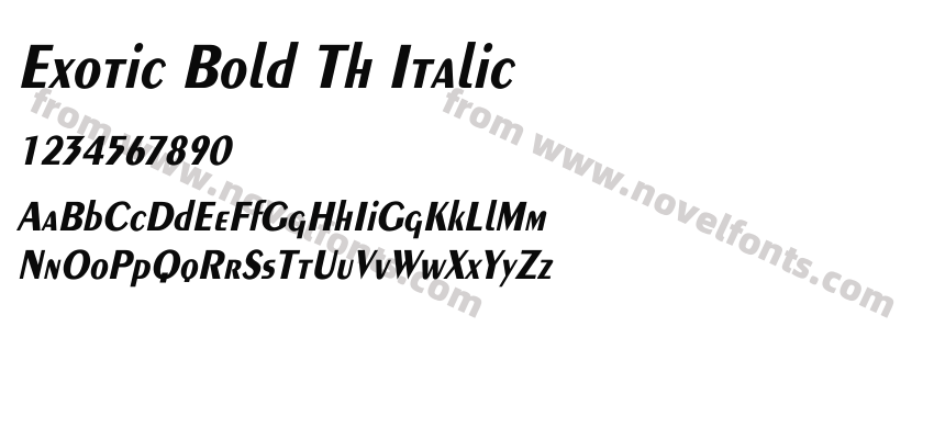 Exotic-Bold Th ItalicPreview