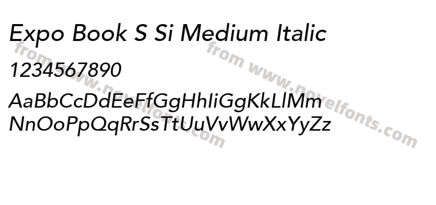 Expo Book SSi Medium ItalicPreview