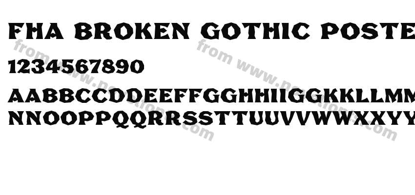 FHA Broken Gothic Poster NCPreview