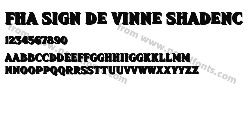 FHA Sign De Vinne ShadeNCPreview