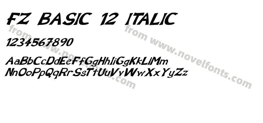 FZ BASIC 12 ITALICPreview