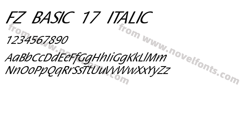 FZ BASIC 17 ITALICPreview