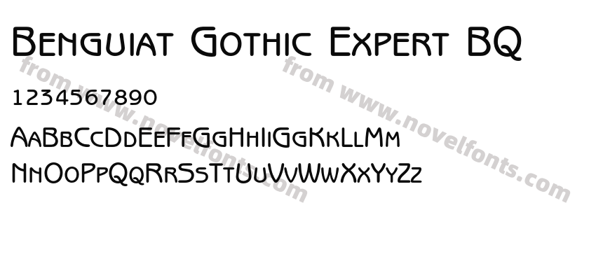 Benguiat Gothic Expert BQPreview