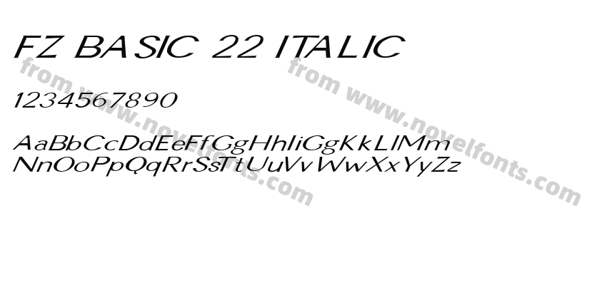 FZ BASIC 22 ITALICPreview