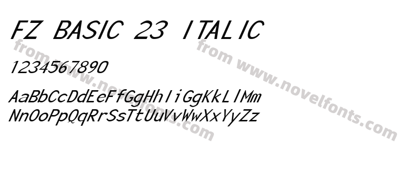 FZ BASIC 23 ITALICPreview