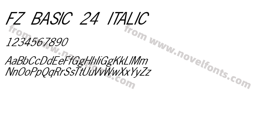 FZ BASIC 24 ITALICPreview