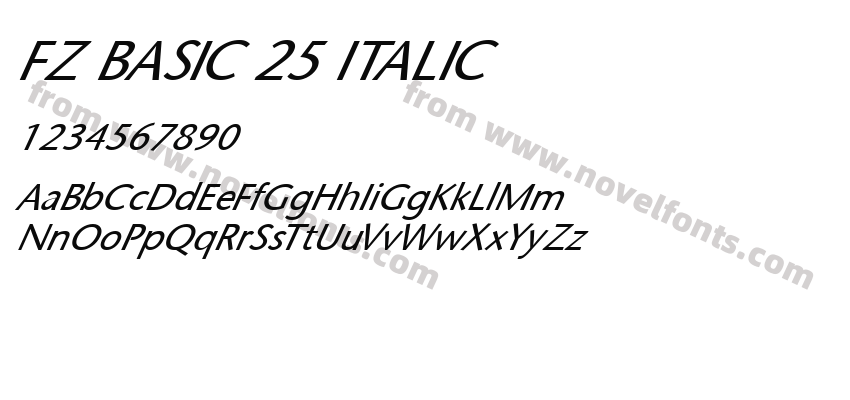 FZ BASIC 25 ITALICPreview