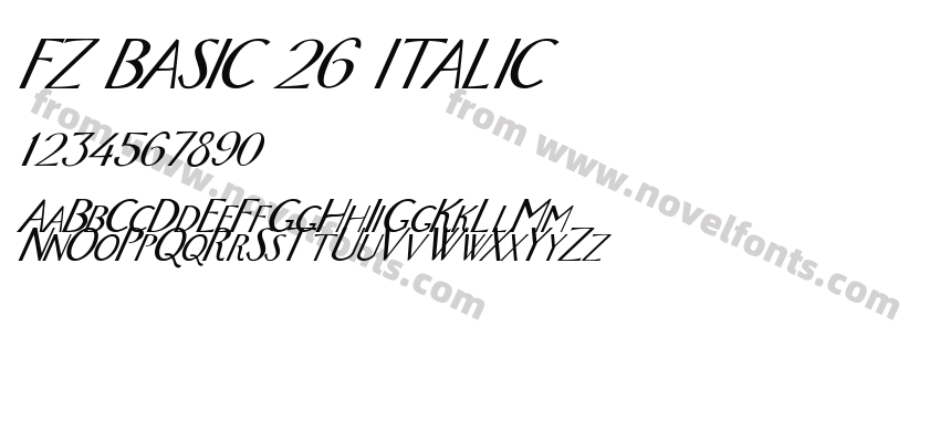 FZ BASIC 26 ITALICPreview