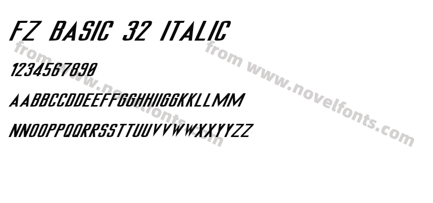 FZ BASIC 32 ITALICPreview