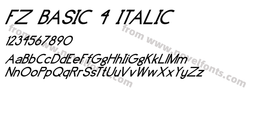 FZ BASIC 4 ITALICPreview