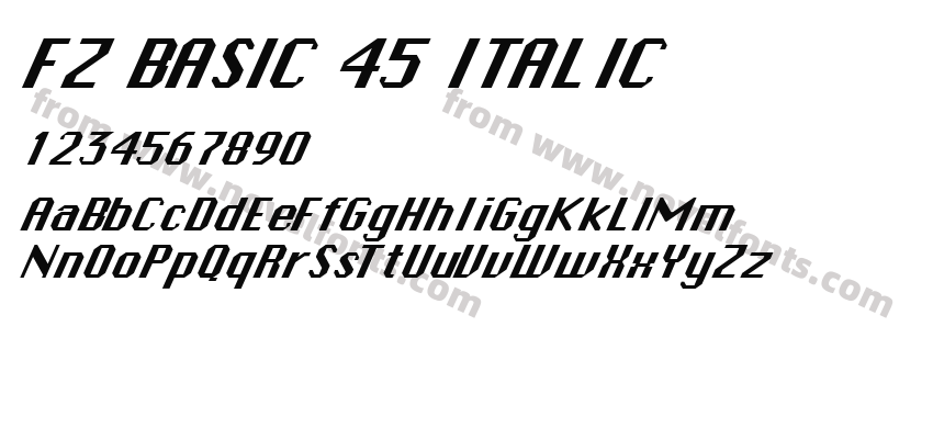 FZ BASIC 45 ITALICPreview