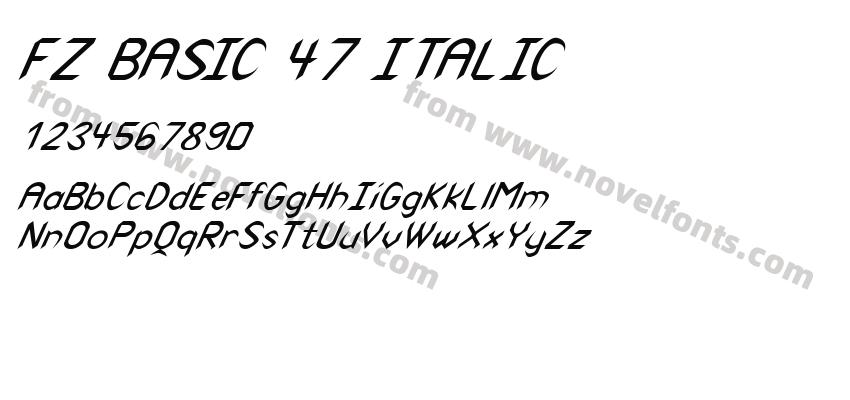 FZ BASIC 47 ITALICPreview