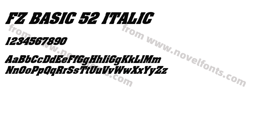 FZ BASIC 52 ITALICPreview