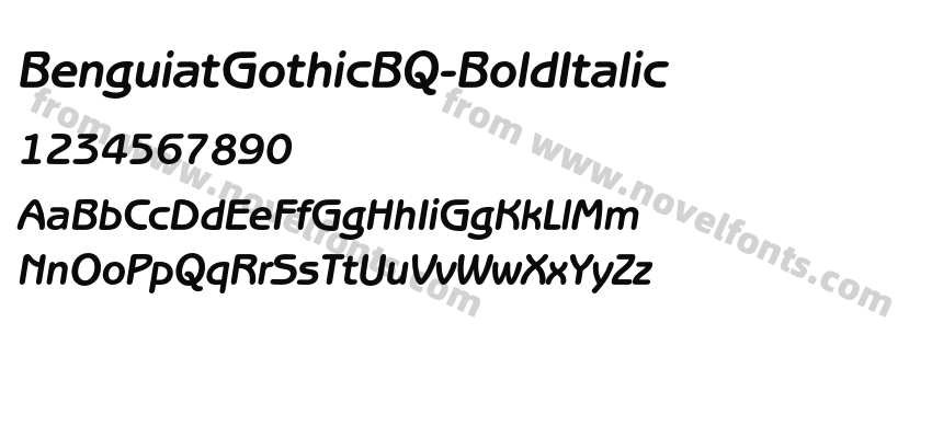 BenguiatGothicBQ-BoldItalicPreview