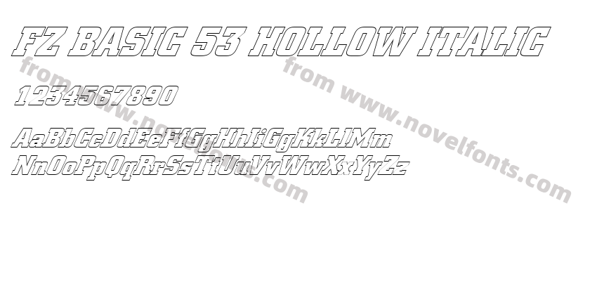 FZ BASIC 53 HOLLOW ITALICPreview