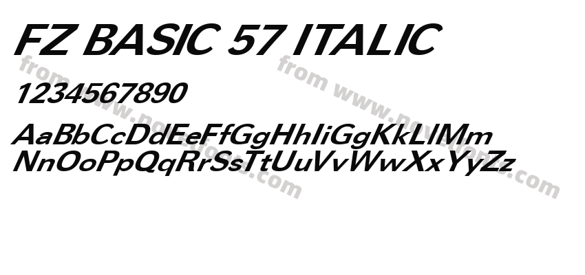 FZ BASIC 57 ITALICPreview