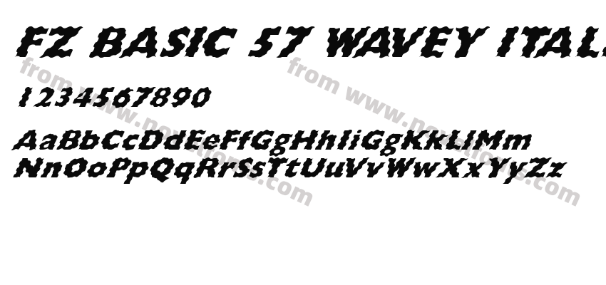 FZ BASIC 57 WAVEY ITALICPreview