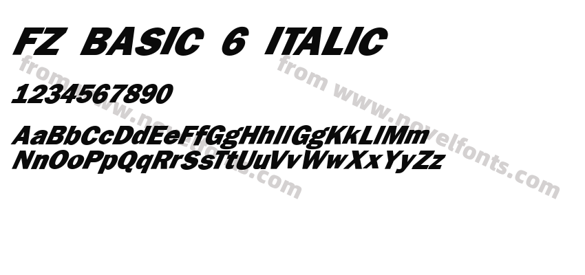 FZ BASIC 6 ITALICPreview