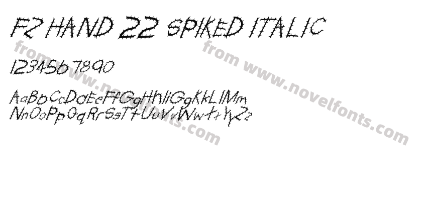 FZ HAND 22 SPIKED ITALICPreview