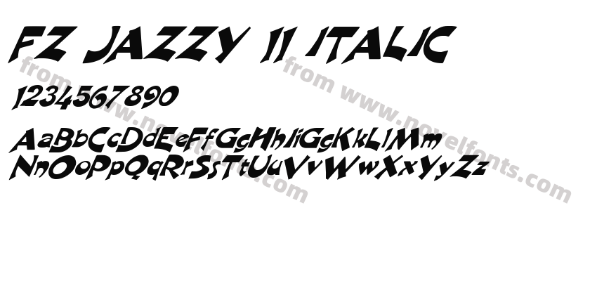 FZ JAZZY 11 ITALICPreview