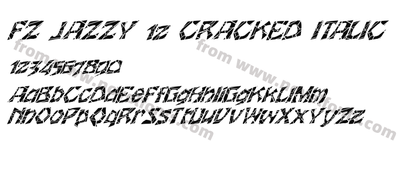 FZ JAZZY 12 CRACKED ITALICPreview