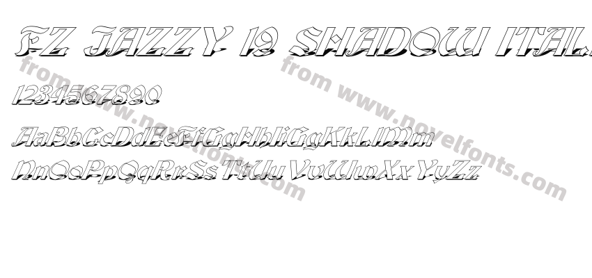 FZ JAZZY 19 SHADOW ITALICPreview