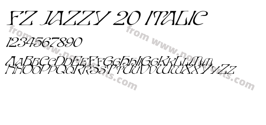 FZ JAZZY 20 ITALICPreview