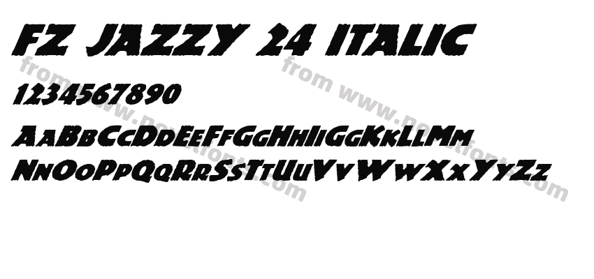 FZ JAZZY 24 ITALICPreview