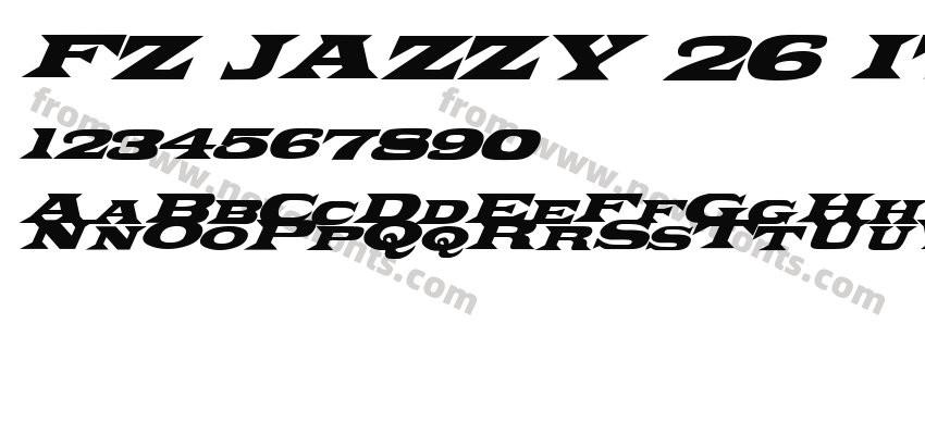 FZ JAZZY 26 ITALICPreview