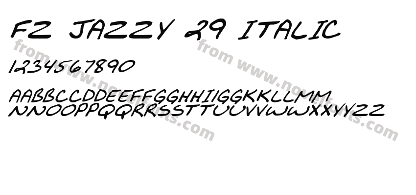 FZ JAZZY 29 ITALICPreview