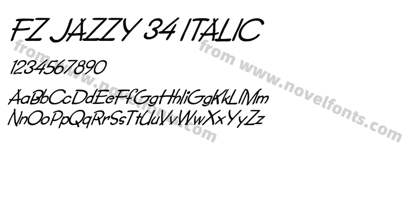 FZ JAZZY 34 ITALICPreview