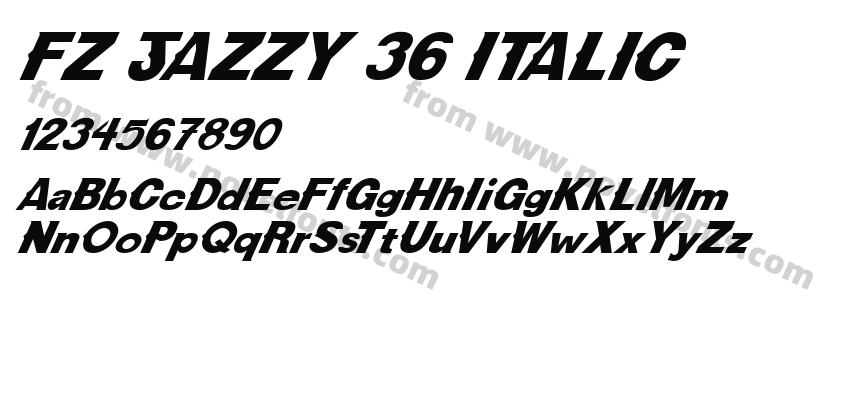 FZ JAZZY 36 ITALICPreview