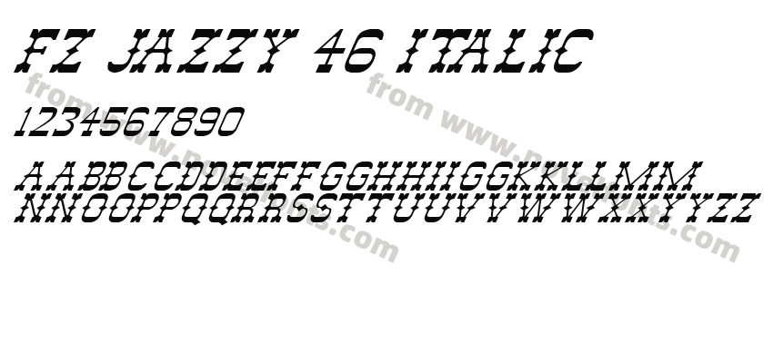 FZ JAZZY 46 ITALICPreview