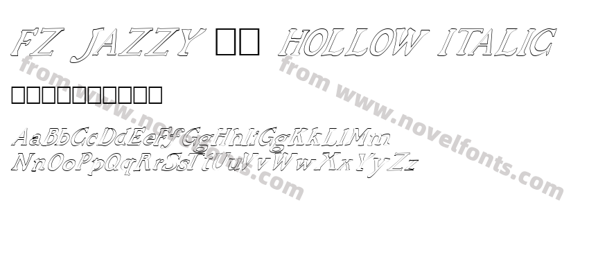 FZ JAZZY 48 HOLLOW ITALICPreview