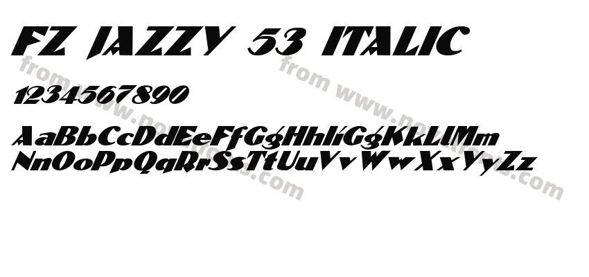 FZ JAZZY 53 ITALICPreview